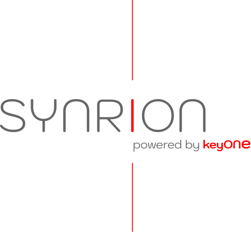 Logo der SYNRION Produkt SUITE Plattform – digitale Identitäts- und Sicherheitslösung von keyONE